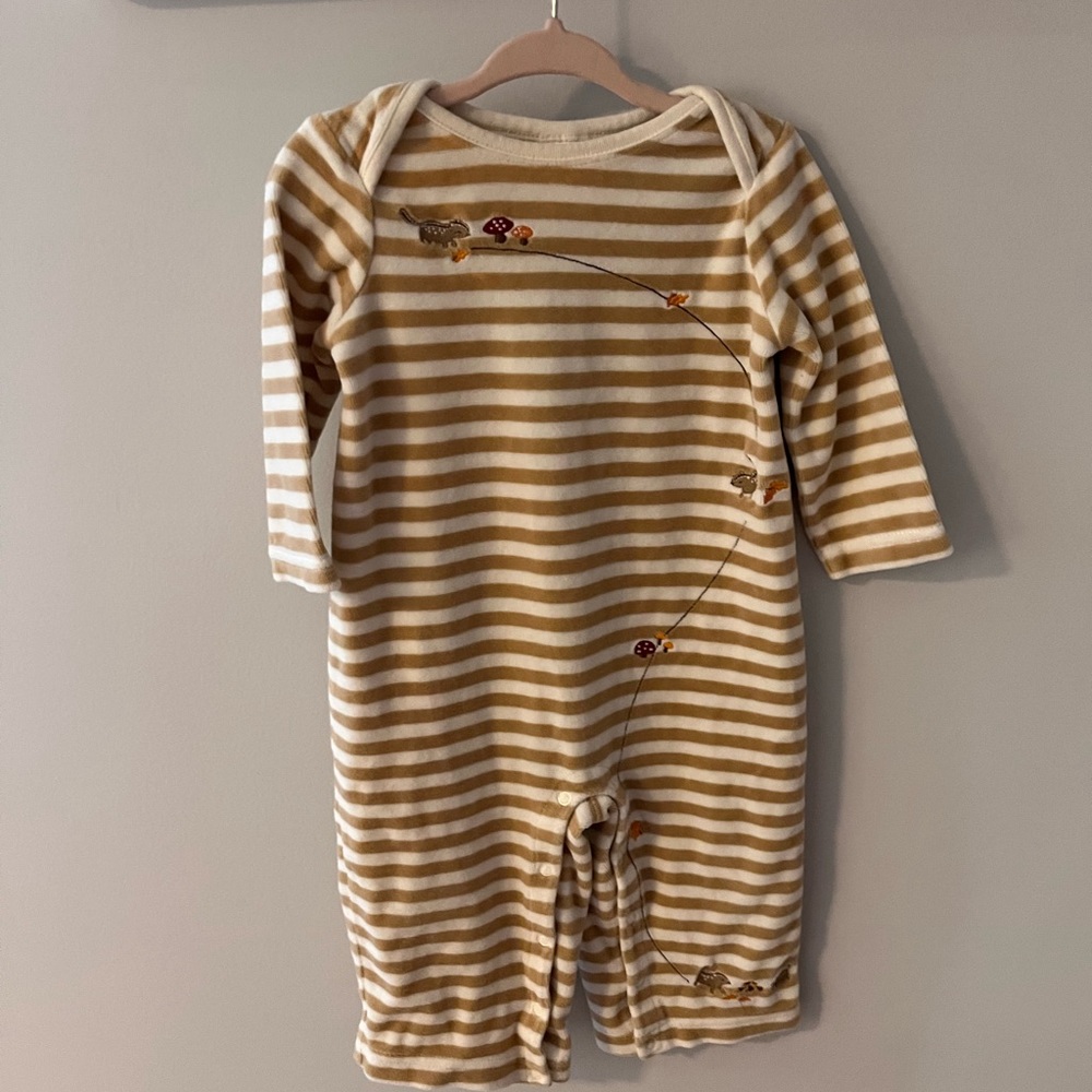 Baby woodland striped pajamas